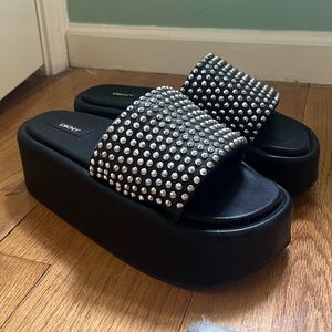 DKNY Studded Platforms